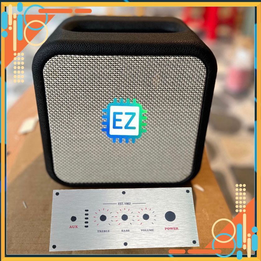 Thùng loa, box loa, vỏ loa bọc da ecang hoàn thiện cho loa boombox2, sonos 4 inch mono có control