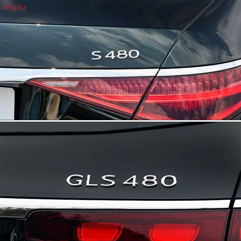 Mercedes Benz S-Class sửa đổi S480 S580 logo GLS480 GLS600 logo chữ V12 Maybach logo đuôi trang trí