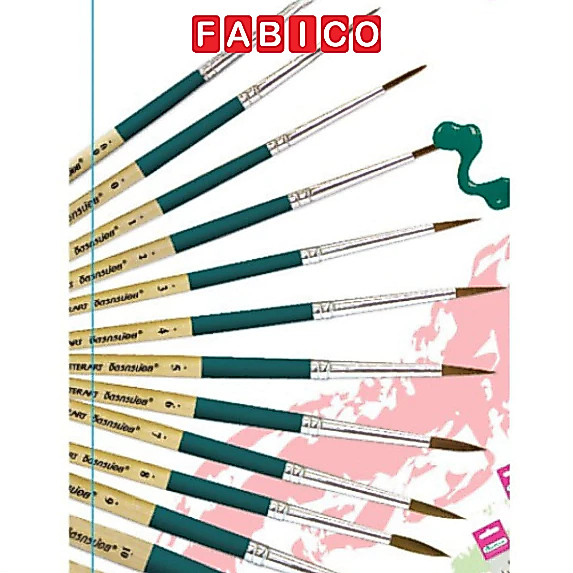 Combo 10 Cây Bút Cọ Tròn Master Art Thái Lan