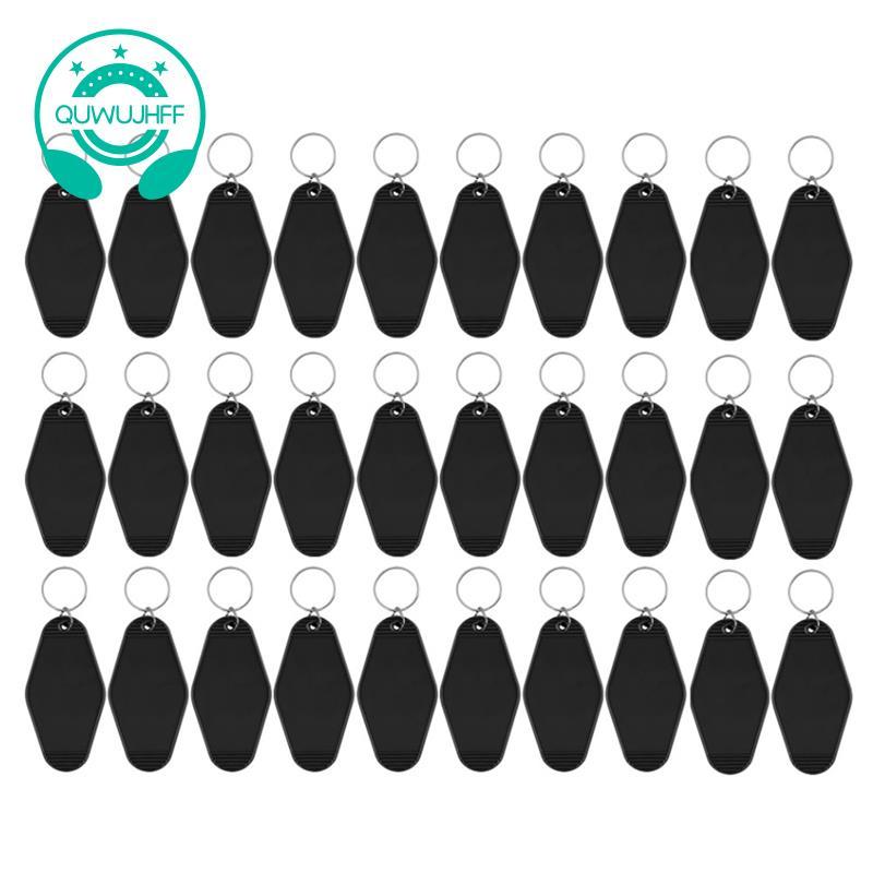 30Pack Motel Móc Khóa Khoảng Trống Vintage Motel Móc Khóa Thăng Hoa Trống Móc Khóa Cho Vinyl DIY Thủ