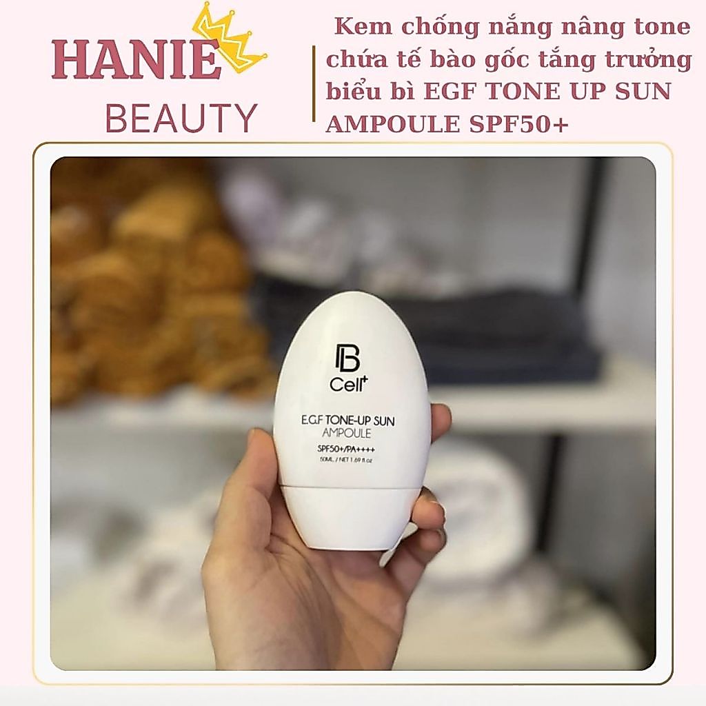 [Nhập khẩu] Kem chống nắng nâng tone chứa tế bào gốc tắng trưởng biểu bì EGF TONE UP SUN AMPOULE SPF