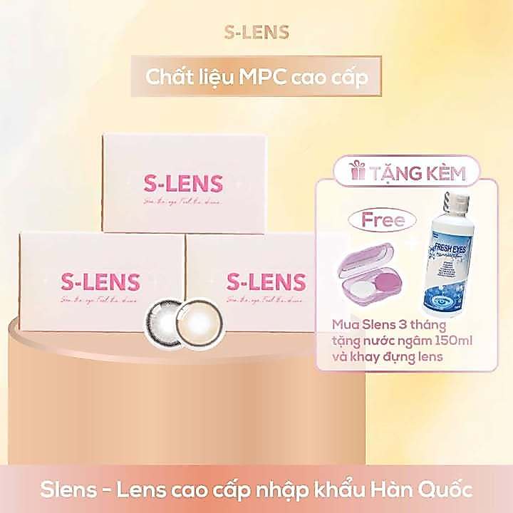 SLENS - 3 THÁNG (1 CHIẾC) HAERYI brown/gray MPC - Kính áp tròng Hàn Quốc Seoullens
