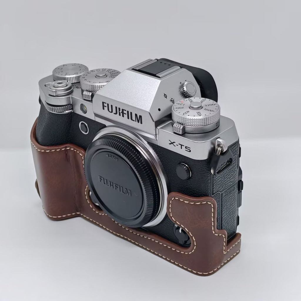 Thích hợp cho Túi đựng máy ảnh Fuji XT5 Vỏ bảo vệ Micro Single X-T5 Đế chống sốc xt5 Retro Bao da Ph