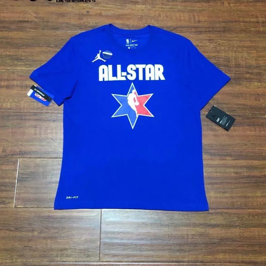 NBA ALL-STAR Warriors Curry No. 30 Áo thun ngắn tay thể thao cổ tròn thể thao ALL-STAR dành cho nam