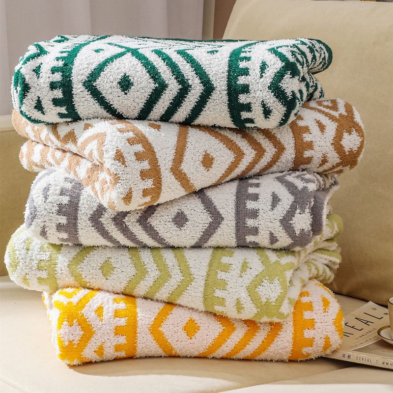 INS Bohemian Sofa Chăn Chăn Đan Chăn Điều Hòa Không Khí Đầu Giường Tắt