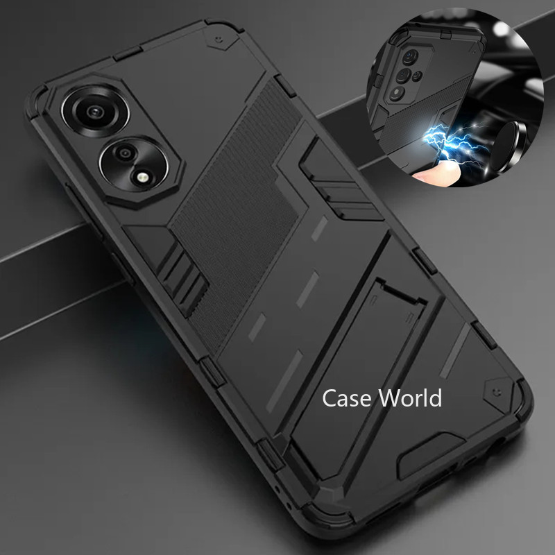 Dành Cho Oppo A78 4G A58 A38 A18 4G A 78 A38 A18 Ốp Lưng Ô Tô Từ Giá Đỡ Đứng Giáp Ốp lưng Oppo A58 A