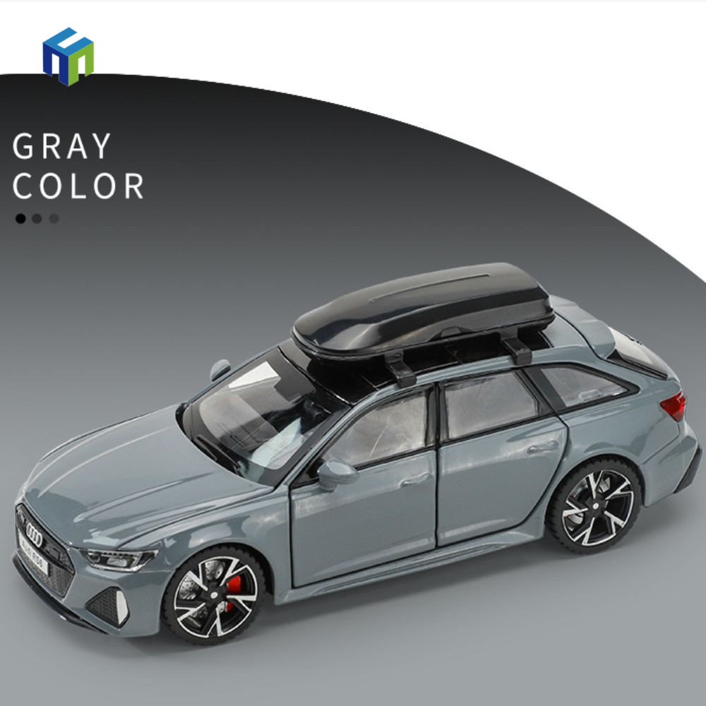 Healmeyou Mẫu Xe Hợp Kim Audi, 7 Cửa Mở Diecast Audi RS6 Đồ Chơi Xe Mô Hình, Bộ Sưu Tập Xe Mô Hình 1