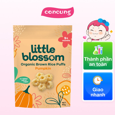 Bánh Puffs Gạo Lứt Hữu Cơ Little Blossom Vị Bí Ngô