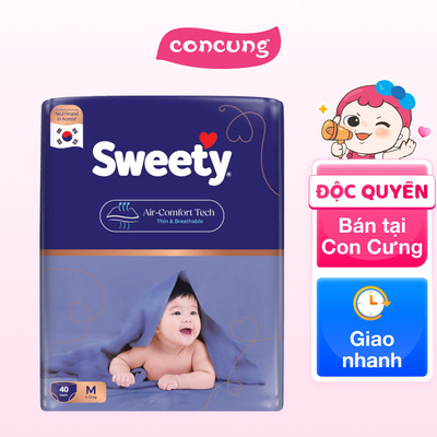 Tã quần Sweety cỡ M 40 miếng - concung