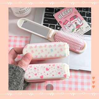  Gương Lược Mini Gấp Gọn – Vừa Trang Điểm Vừa Chải Tóc,tiện mang đi du lịch đi học,phù hợp cho Hssv 