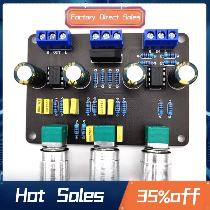 Dual NE5532 Tone Stereo Preamplifier Board Âm Thanh HiFi Amprifier Equalizer Preamp Treble Tone Cont