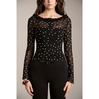  Áo cardigan nữ áo khoác mỏng cổ thuyền bèo cổ dáng ôm tôn dáng JESSICA CARDIGAN  không kèm áo trong  