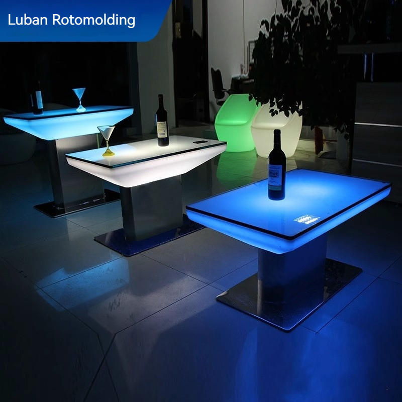 Luminous KTV Coffee Table Set Restaurant Booth Bar Table