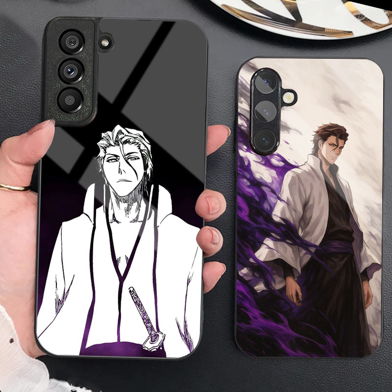 Ốp điện thoại thủy tinh Sosuke Aizen Bleach 02 cho Samsung Galaxy S9 Plus S10 S10e S20 FE S20 Plus S