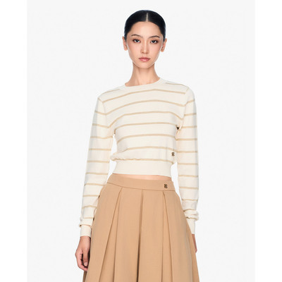 GIGI - Áo dệt kim cổ tròn tay dài hiện đại_G1305K242707-06