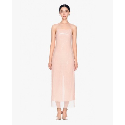 GIGI - Đầm hai dây midi phối voan nữ tính_G2105D246102-47
