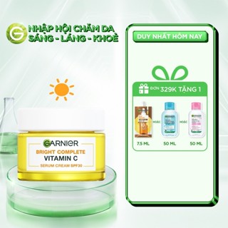 Kem dưỡng serum sáng da ban ngày Garnier Bright Complete Vitamin C Serum Cream SPF30 50ml