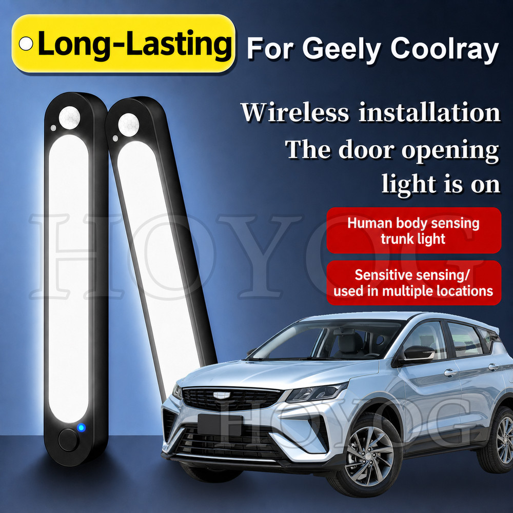 Dành Cho Geely Coolray 2018-2026 Đèn cốp Xe Đèn LED Cảm Biến Chuyển Động Từ Tính Không Khoan Cabin P