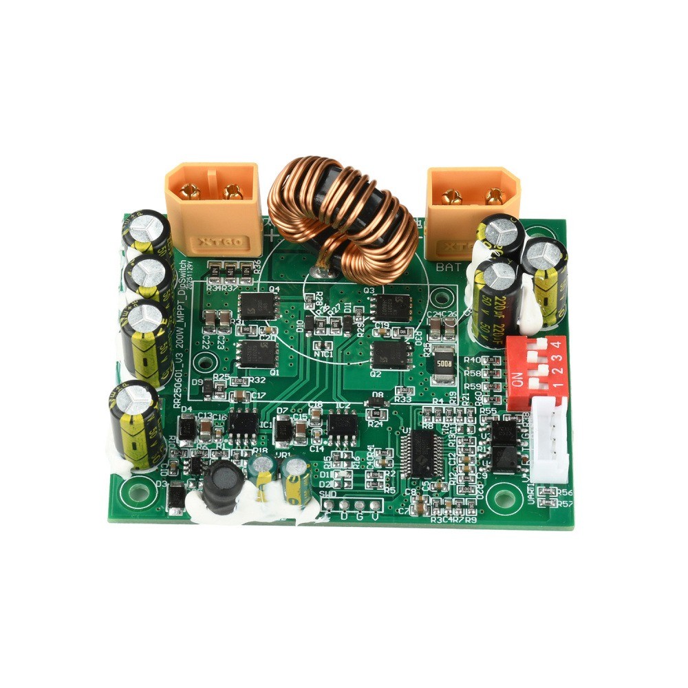 100W MPPT Bộ Điều Khiển Sạc Năng Lượng Mặt Trời 10A 12-45V Bộ Điều Chỉnh Pin Đa Đỉnh Theo Dõi Đầu Và