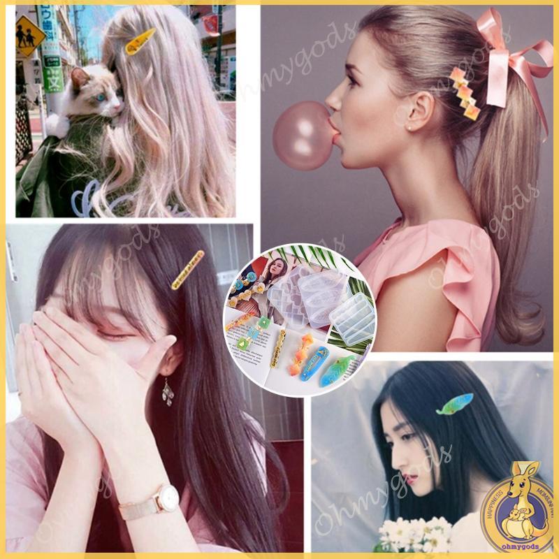 OMG * Craft Project Hair Barrette Casting Mold Kits Epoxy Resin Hairpin Making Supply