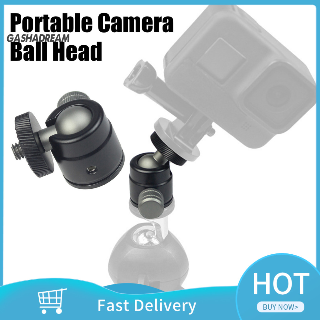 COD| Đầu bi máy ảnh di động Xoay 360 độ Camera Mount Mini Ball Head Mount cho Gopro Osmo 360° Hợp ki
