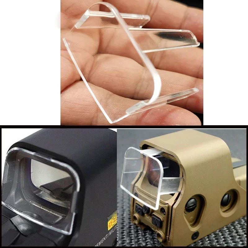 Vỏ bảo vệ ống kính Acrylic trong suốt Molle để săn bắn Airosft EOTECH 551 552 553 556 557 Chấm đỏ nh