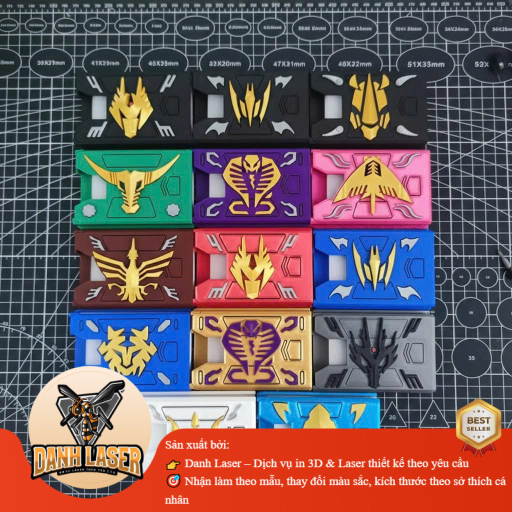 [3D PRINT] Hộp Đựng Thẻ Bài Advent Deck - Kamen Rider Ryuki - Phụ Kiện Cosplay & Trưng Bày
