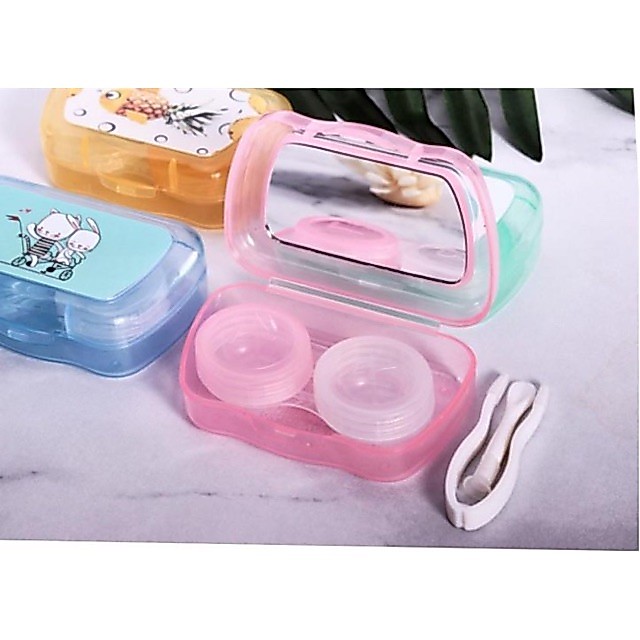 Khay đựng lens có gương mini kèm dụng cụ đeo Lens ANGEL EYES