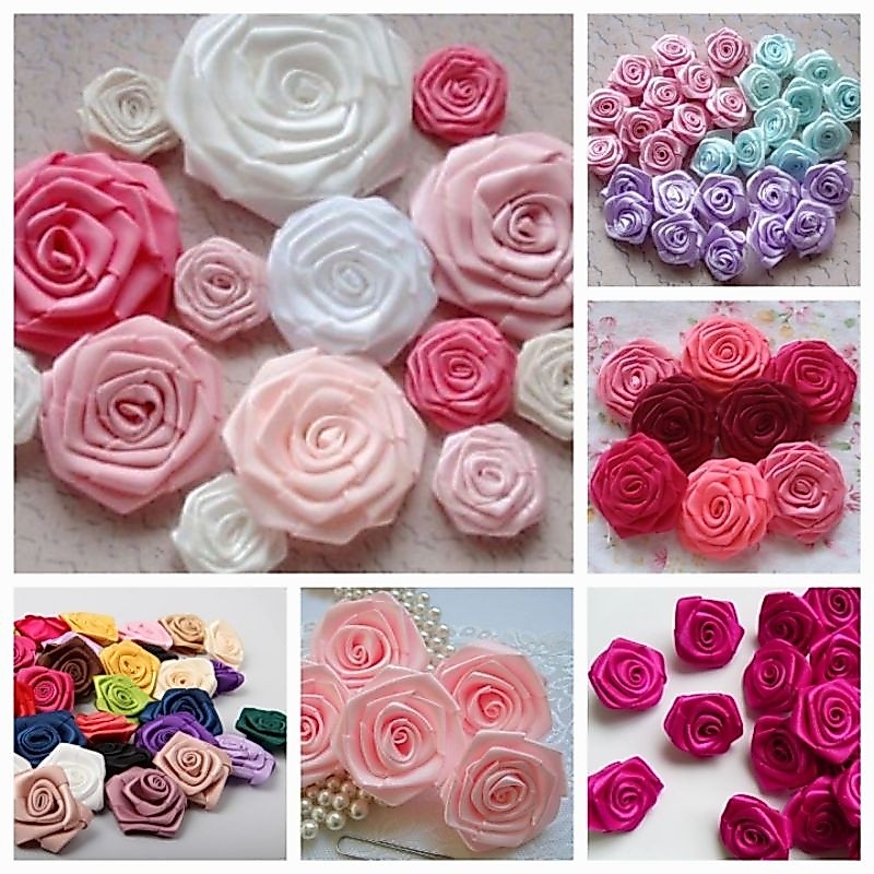 Set 10 hoa hồng lụa size 3cm (H90)