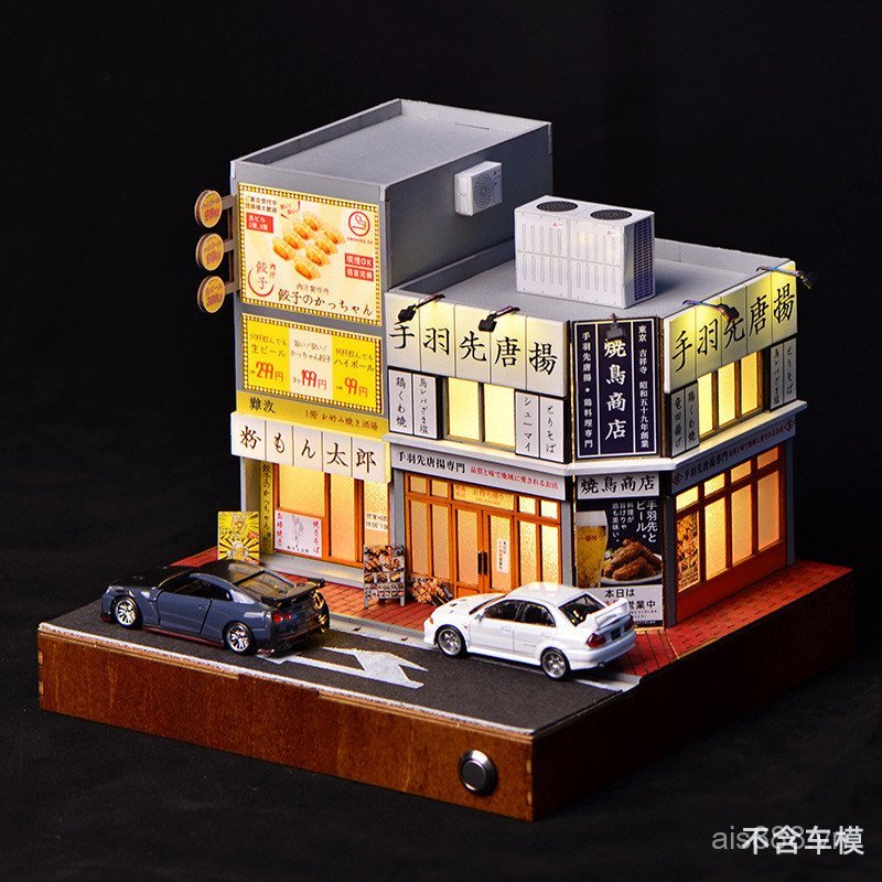 VEBI [Cash commodity and quick delivery]New Product1:64Scale car model scene, hand-assembled miniatu