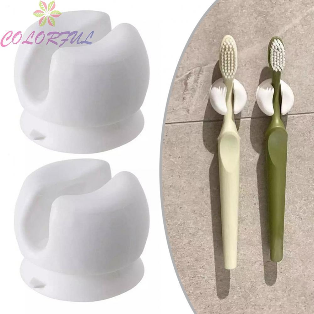 Suction Cup Toothbrush Holder Smooth Surfaces Bathroom Toothbrush Holder