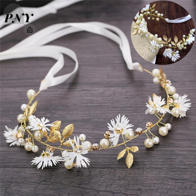 [PNY] Hoa có vòng hoa ruy băng Vòng hoa cưới phù dâu Vòng hoa VN