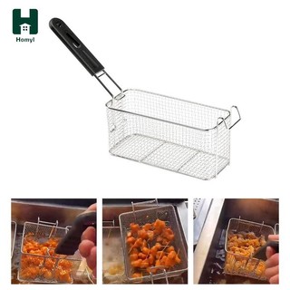 Rổ Đựng Khoai Tây Chiên Đa Năng Có Tay Cầm Bằng Thép Không Gỉ Cho Nhà Bếp