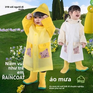 Áo mưa trẻ em Capybara dễ thương – Chống thấm toàn thân, đi học đi mưa tiện lợi