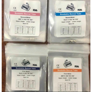 Mắc cài răng 6 – răng 7 chỉnh nha (ROTH/MBT) – Túi 4 cái đủ số, chất lượng cao, bám chắc, dễ thao tác