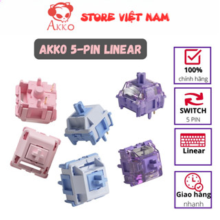  Bộ switch bàn phím cơ AKKO Switch Mirror   Switch Stellar Rose   Switch Starlit 