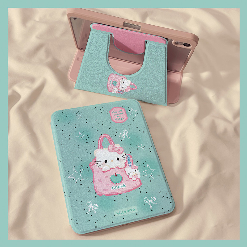 Vỏ bảo vệ máy tính bảng Kitty ipad11 360 Xoay air7 Khe cắm bút ipad10 Vỏ bảo vệ 10.9