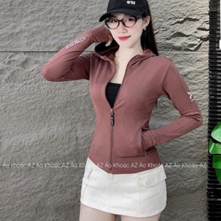   36-70kg  Áo Khoác Thể Thao Nữ Form Lỡ Ôm Body Vải Thun Dệt Kim Quảng Châu  DK-TA . Áo Khoác Nữ Tập Gym 