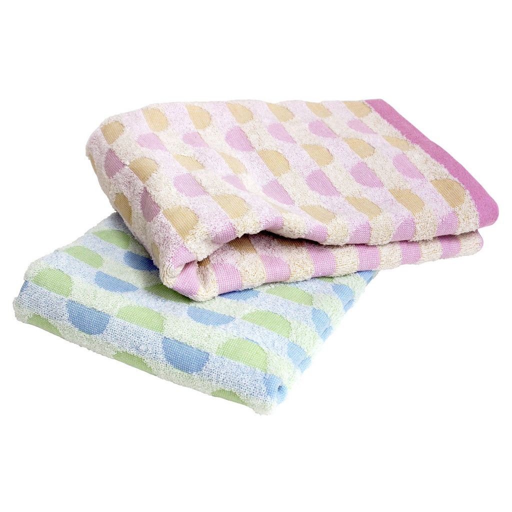 Khăn tắm Imabari được chứng nhận hiorie (Hiorie) Jacquard hình học Carib sản xuất tại Nhật Bản, 100%