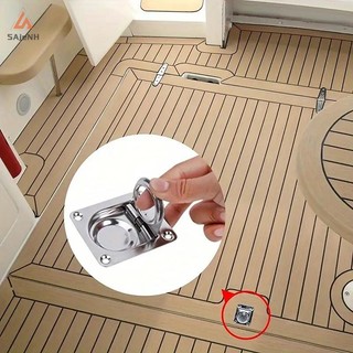 Kéo thuyền sàn hatch thép không gỉ 65x56mm,flush mount mới