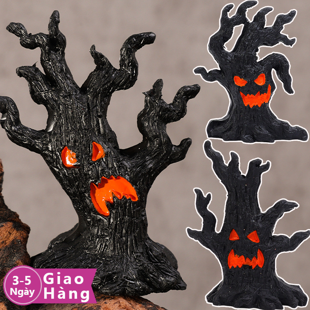[Đến 3-5 ngày] 5 trang trí cảnh quan kinh dị thu nhỏ | Halloween Dryad Các Bức Tượng Nhựa Thủ Công Đ