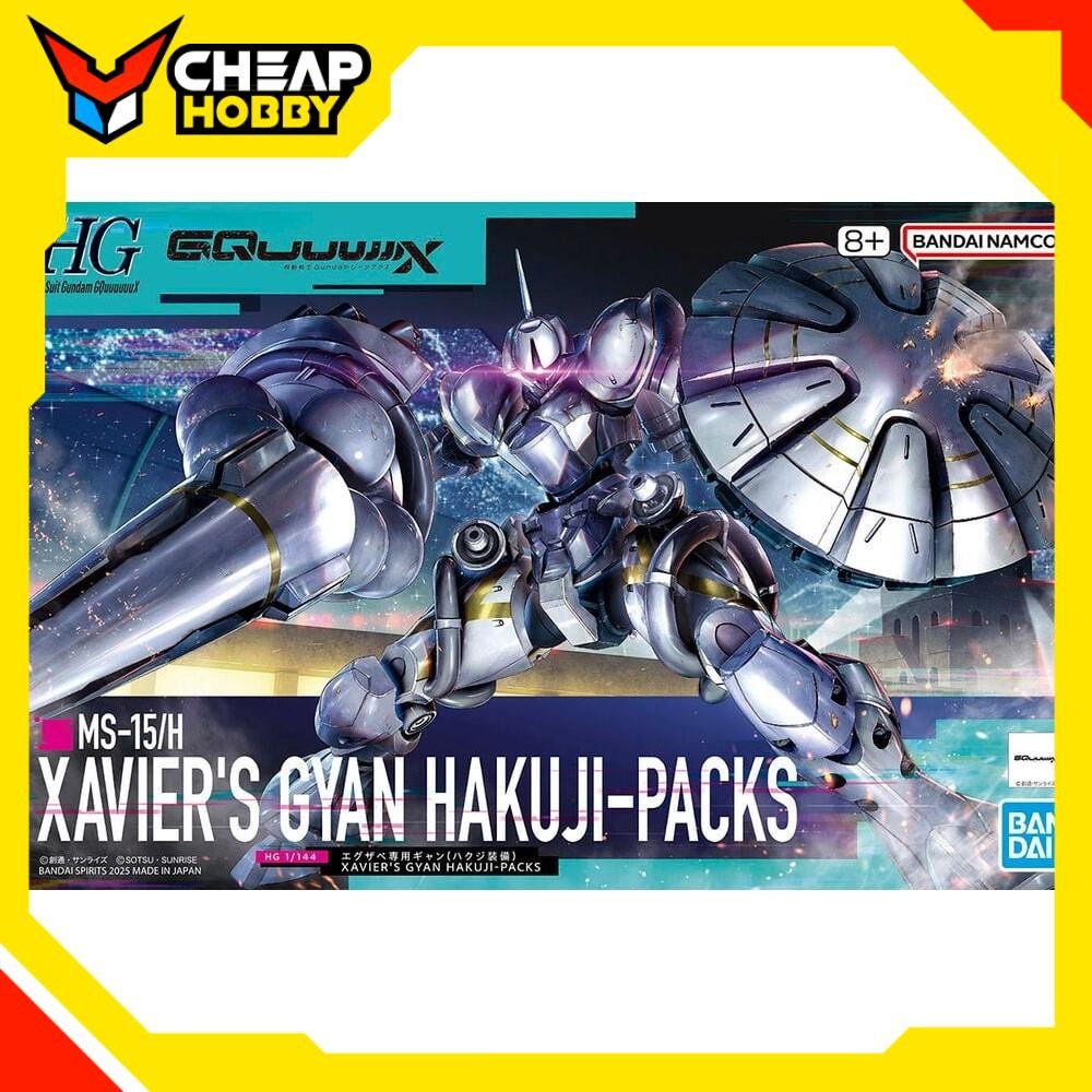 Mô Hình Lắp Ráp HG GQ 1/144 XAVIER'S GYAN HAKUJI PACKS của Bandai Nhật Bản