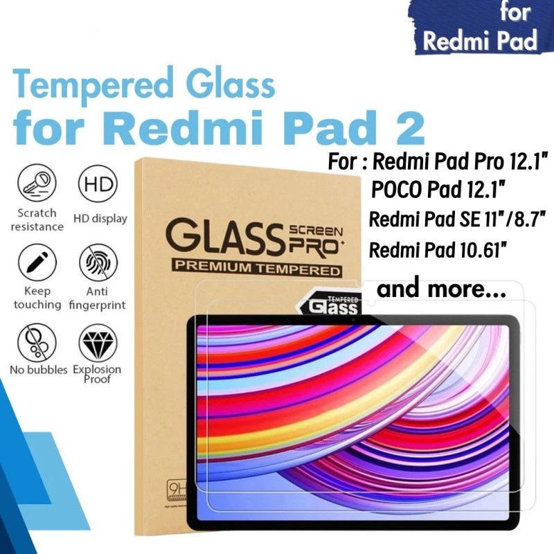 Kính cường lực MỚI cho Redmi Pad 2 11 "2025 / Redmi Pad SE 11" / Redmi Pad SE 8.7 "/ Redmi Pad Pro 1