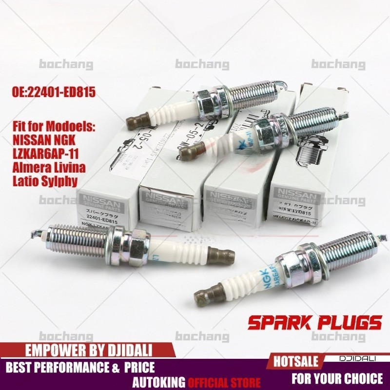NISSAN NGK LZKAR6AP-11 Bugi Iridium cho Almera Livina Latio Sylphy 22401-ED815