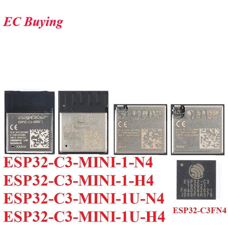 ESP32-C3-MINI-1 ESP32-C3-MINI-1U ESP32-C3 ESP32-C3FN4 Chế độ kép 2.4GHz WiFi Bluetooth tương thích B