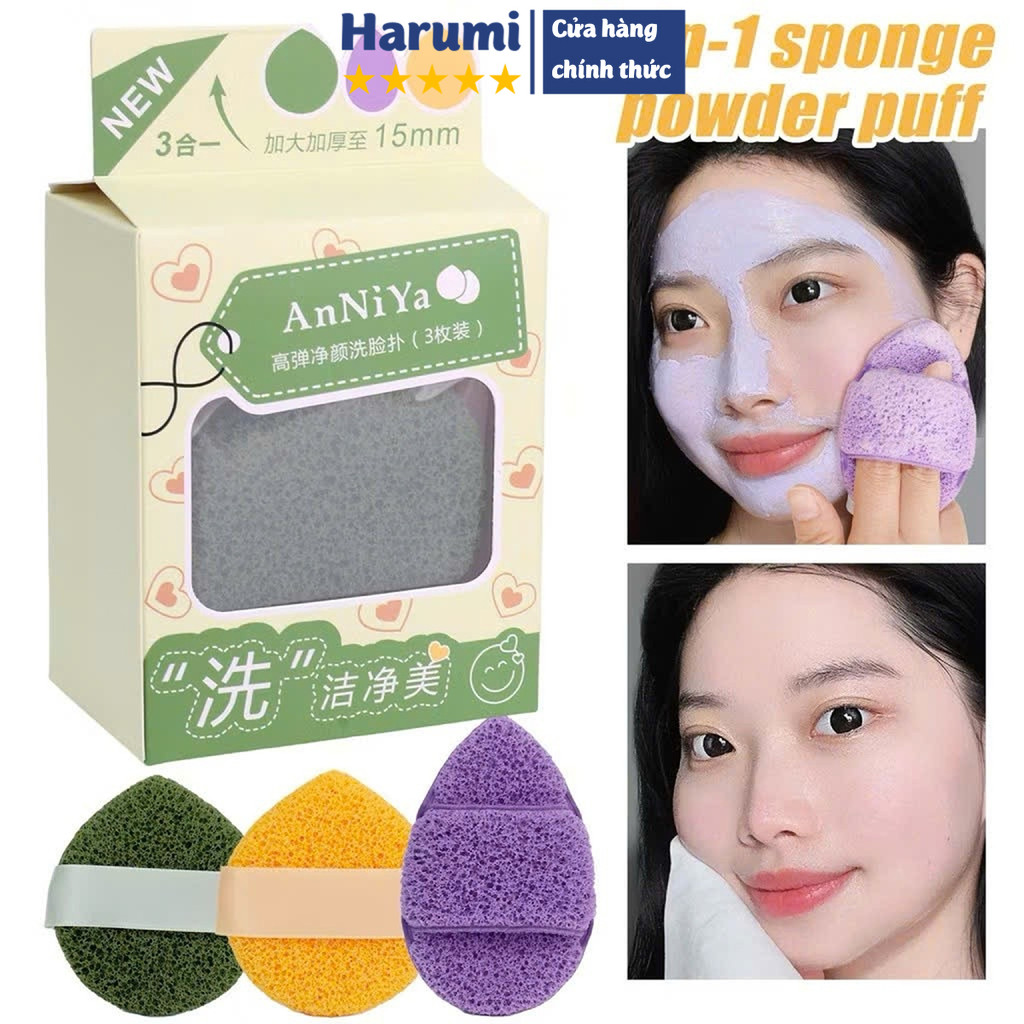 Bông Rửa Mặt, Pad Rửa Mặt, Bọt Biển Rửa Mặt, Miếng Rửa Mặt Vệ Sinh An Toàn, Bông Nở Rửa Mặt