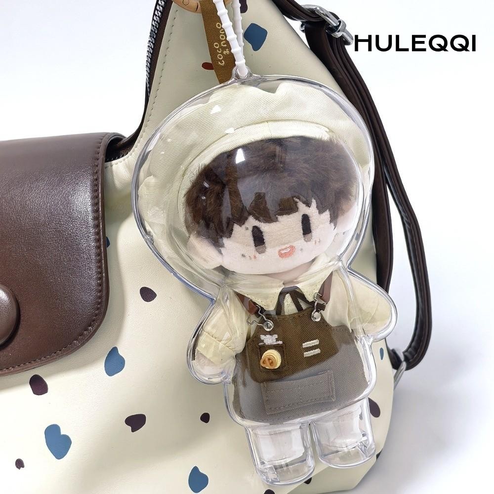 HULEQI Display Storage, Zhou Shen Zhou Keke Doll Vỏ bảo vệ trong suốt, Hộp đựng mặt dây chuyền sang 