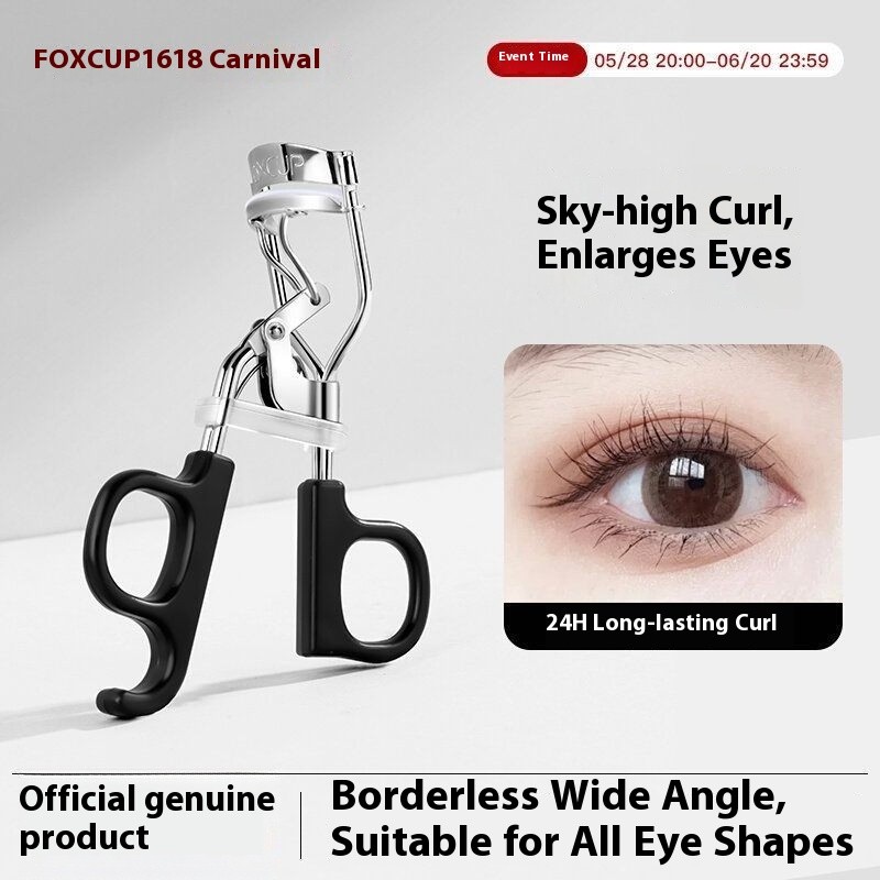 FOXCUP Máy uốn mi hướng dương dành cho nữ, Uốn dài, góc rộng một phần, Chuyên gia trang điểm đặc biệ