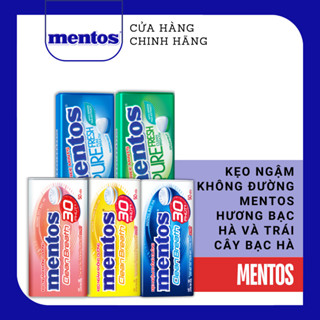 COMBO 2 hộp thiếc kẹo Ngậm Không Đường Mentos Clean Breath (nhiều hương) cho hơi thở thơm mát trong suốt 30 phút