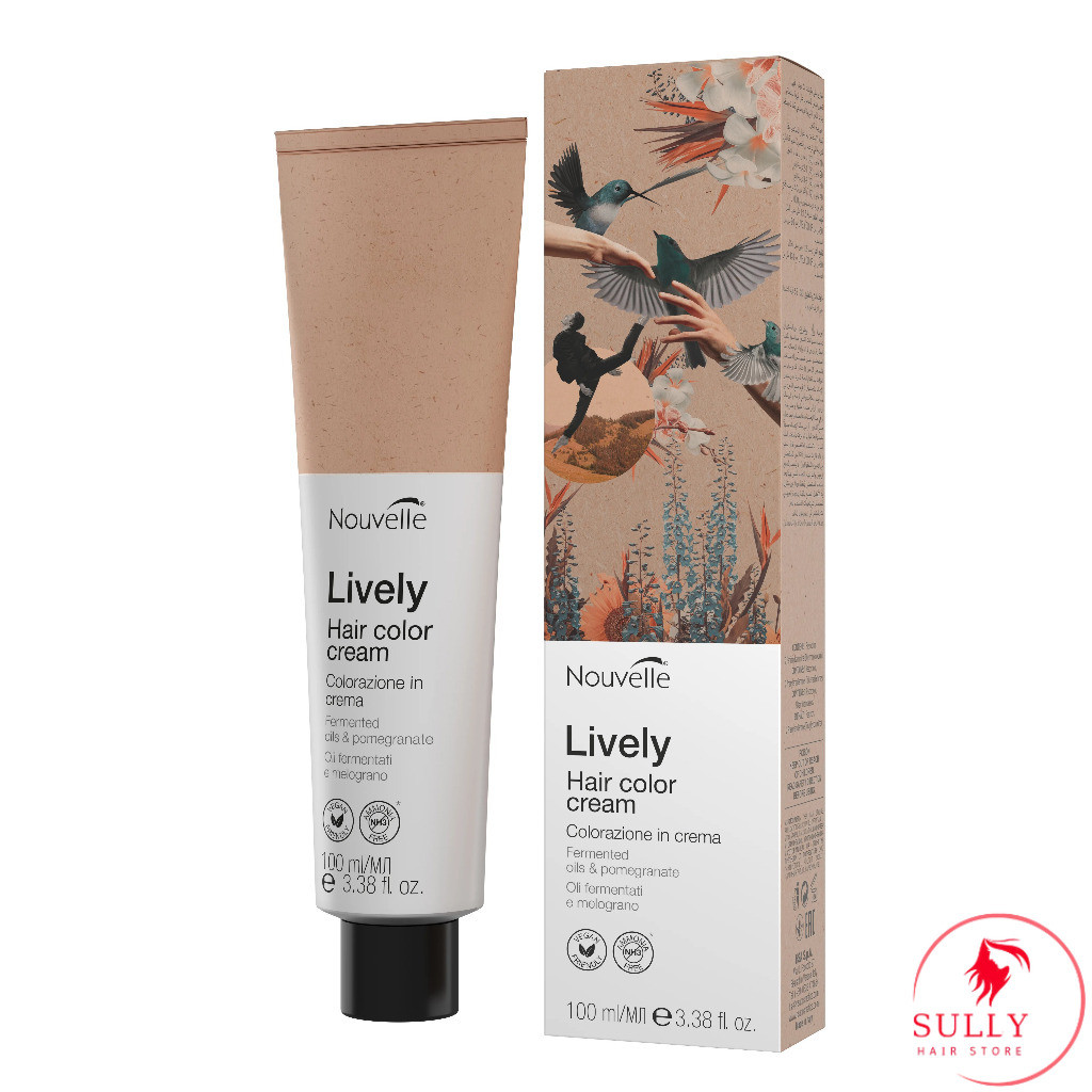 [Chăm sóc tóc] Màu nhuộm thuần chay Nouvelle Lively Hair Color - Ammonia FREE 100ml